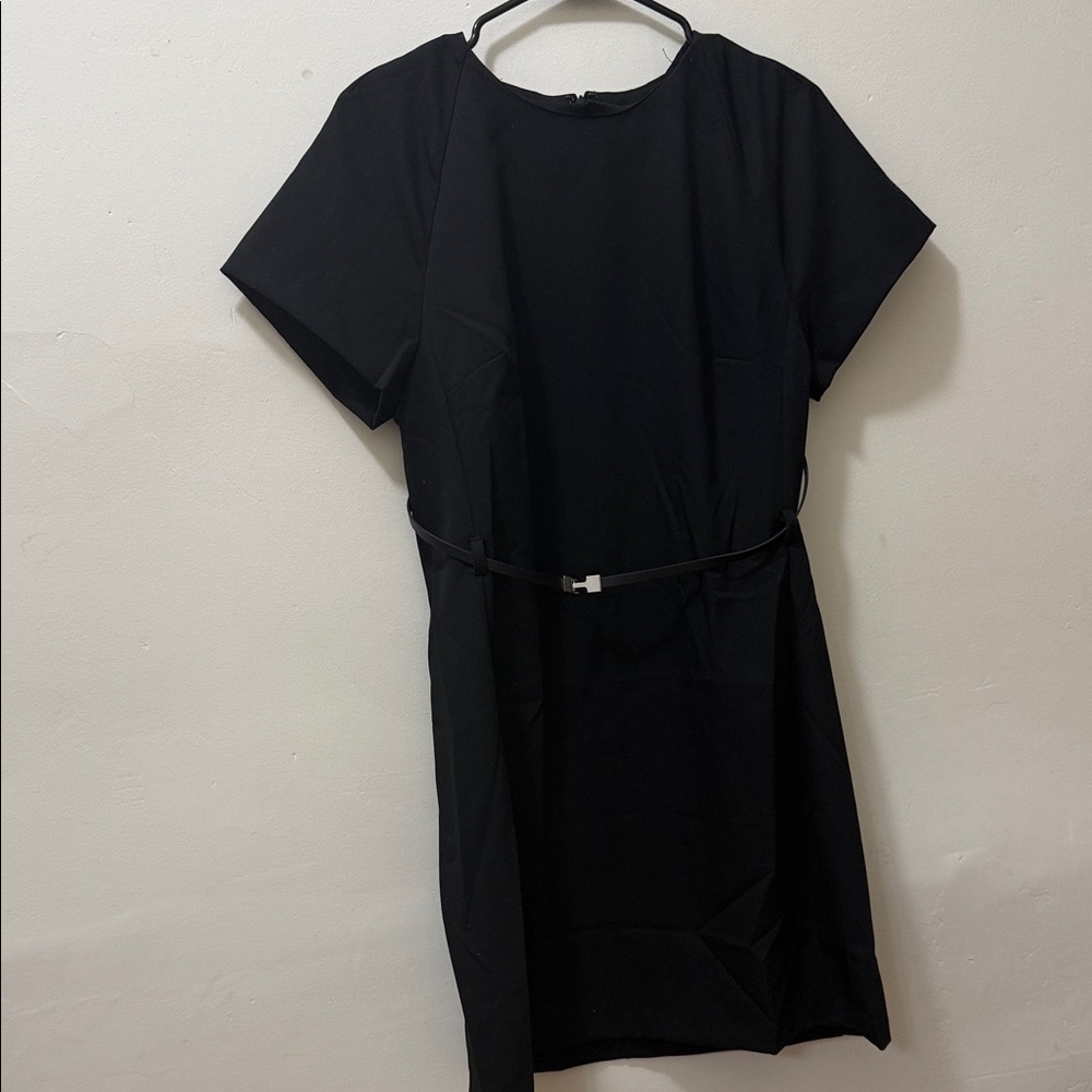 H&M Black Mini Dress with Belt